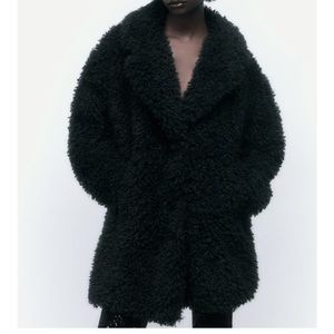 Zara faux fur coat